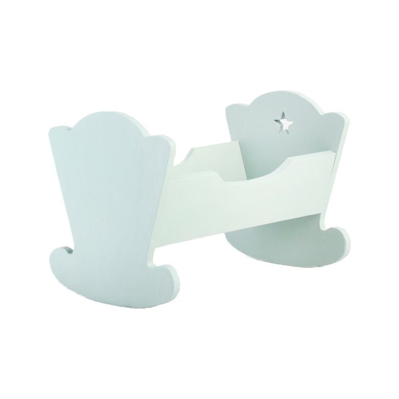 Ліжечко/колиска дерев'яна зі зірочкою 19см DreamWood