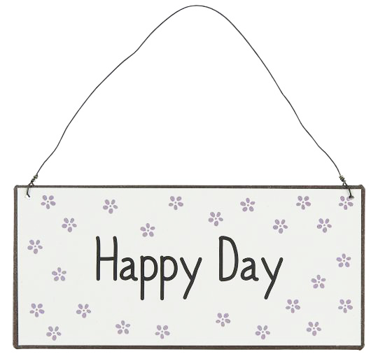 Табличка металлическая HAPPY DAY Ib Laursen