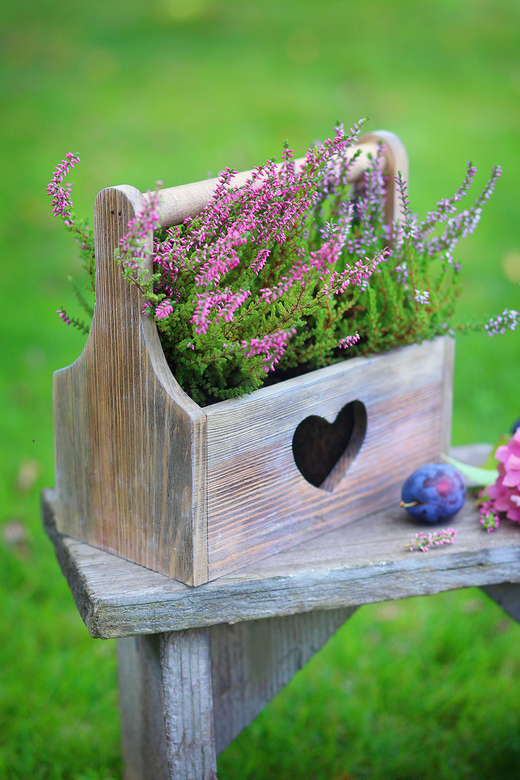 Корзинка декоративная состаренная с сердечком DreamWood