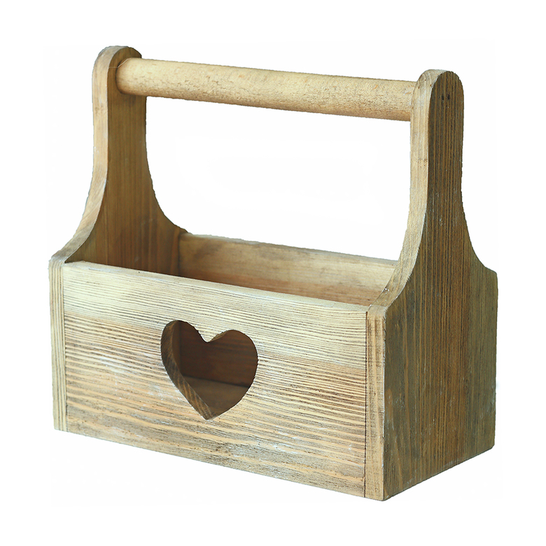 Корзинка декоративная состаренная с сердечком DreamWood