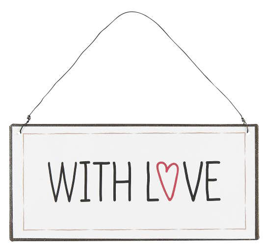Табличка металева WITH LOVE Ib Laursen