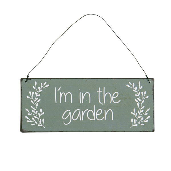Табличка металева I'M IN THE GARDEN Ib Laursen