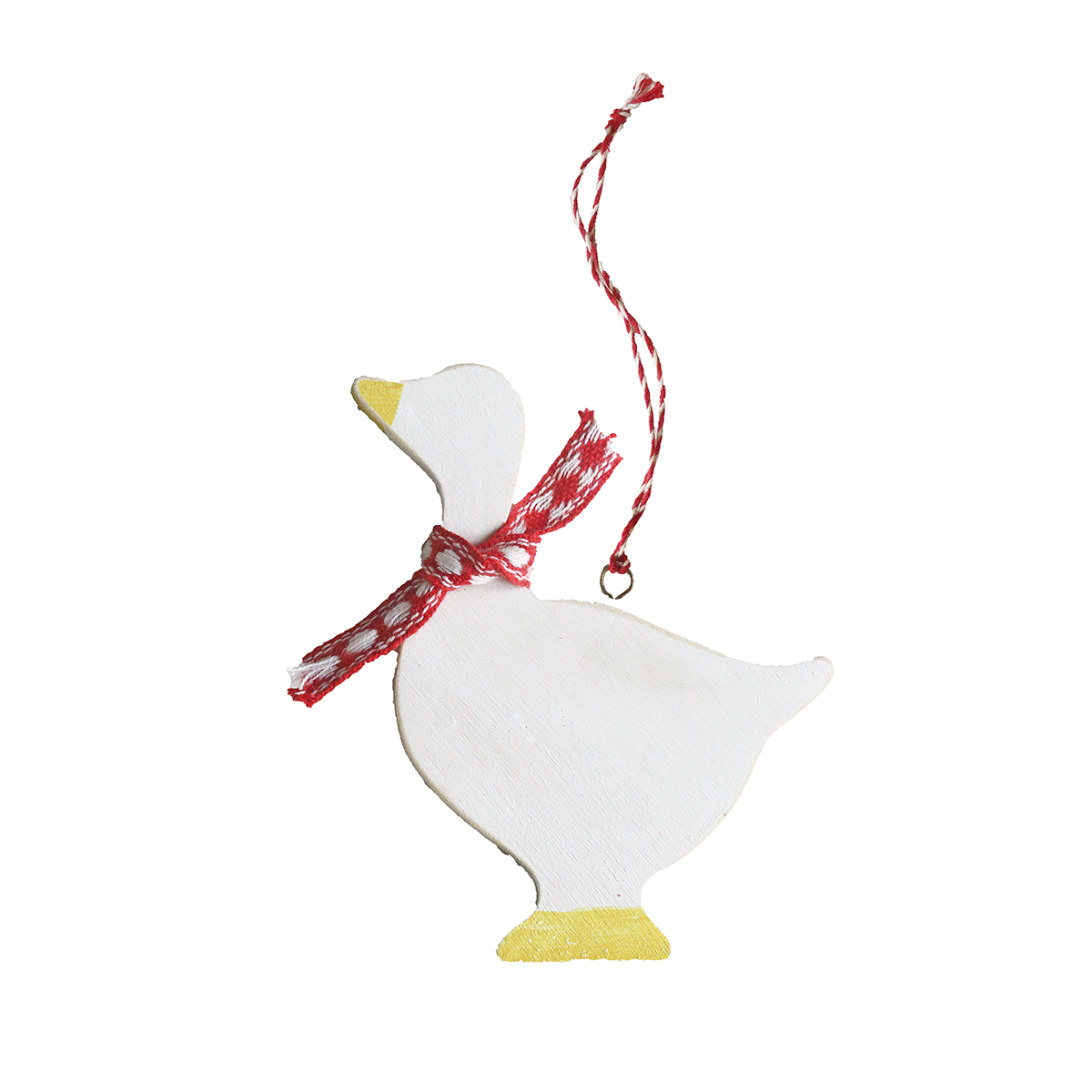 Підвіска дерев'яна "Гусеня" з червоним шарфиком DreamWood