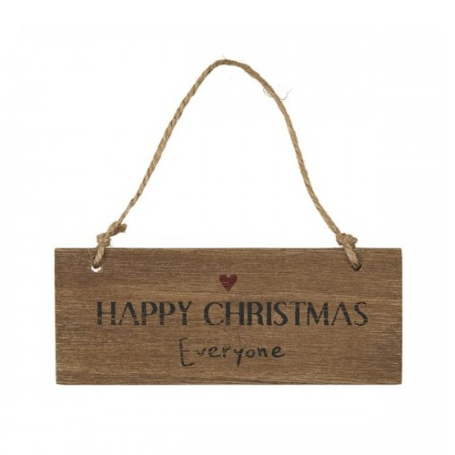 Табличка деревянная HAPPY CHRISTMAS Ib Laursen