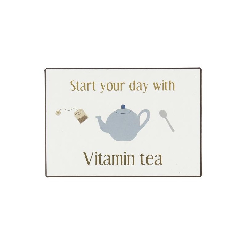 Табличка металева VITAMIN TEA 14х20см Ib Laursen