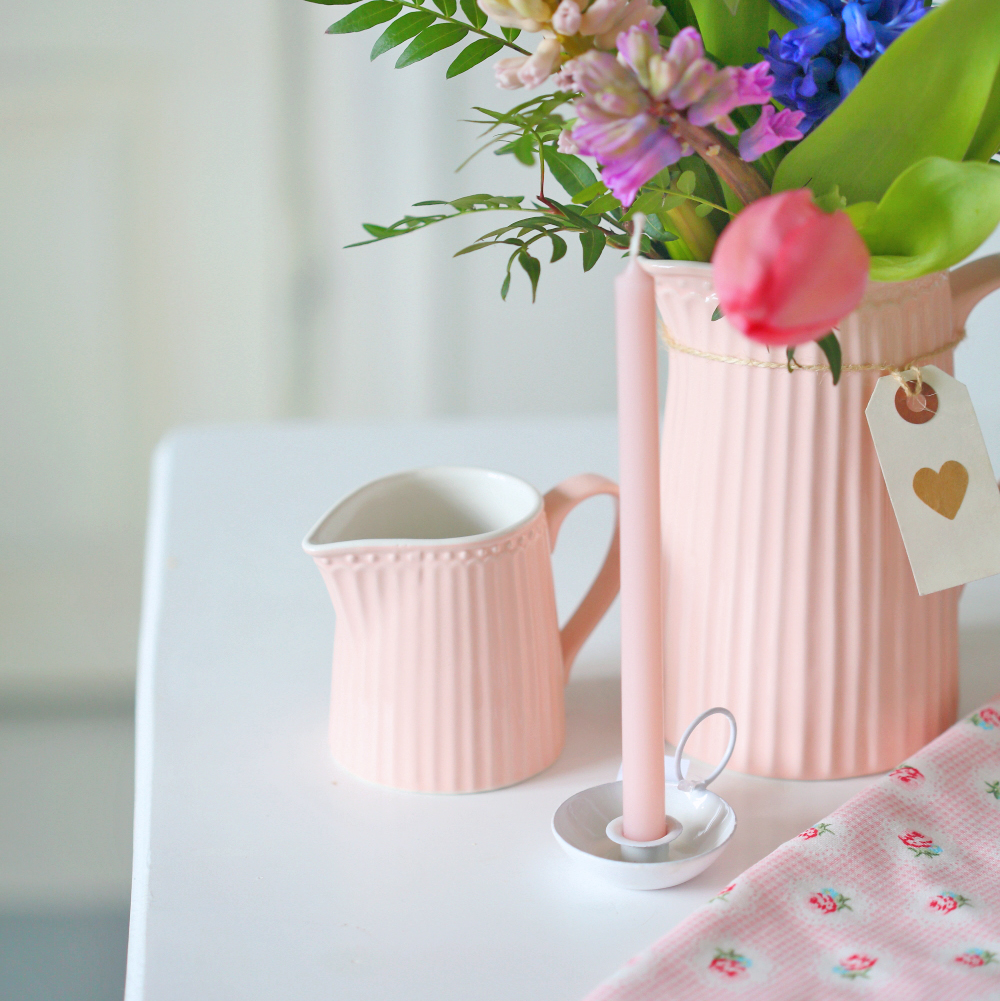 Свічка висока 20см тонка світло-рожева Ib Laursen