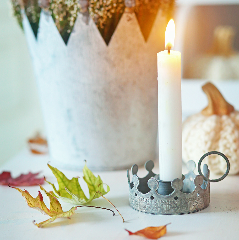 Підсвічник-корона оцинкований 7см Chic Antique