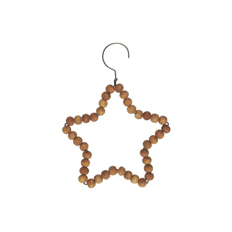 Підвіска з дерев'яних намистин "Зірка" 10см Ib Laursen