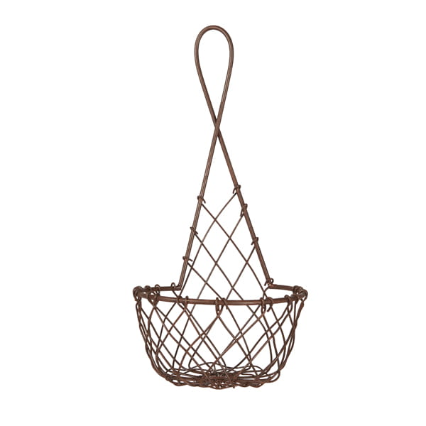 Корзинка підвісна коричнева 28см в ромбики Ib Laursen