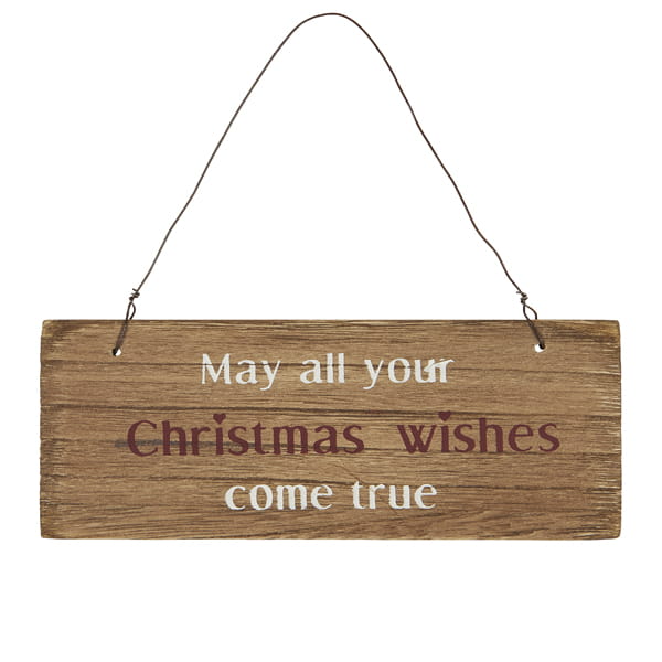 Табличка дерев'яна CHRISTMAS WISHES Ib Laursen