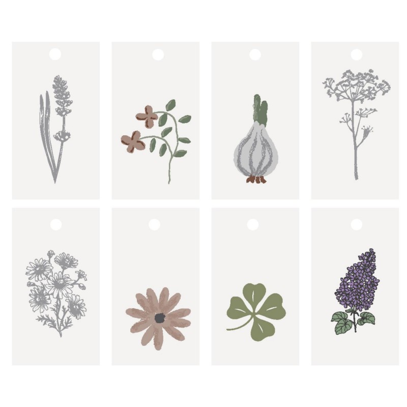 Теги для подарунків Spring 8шт 3,3x6см Ib Laursen