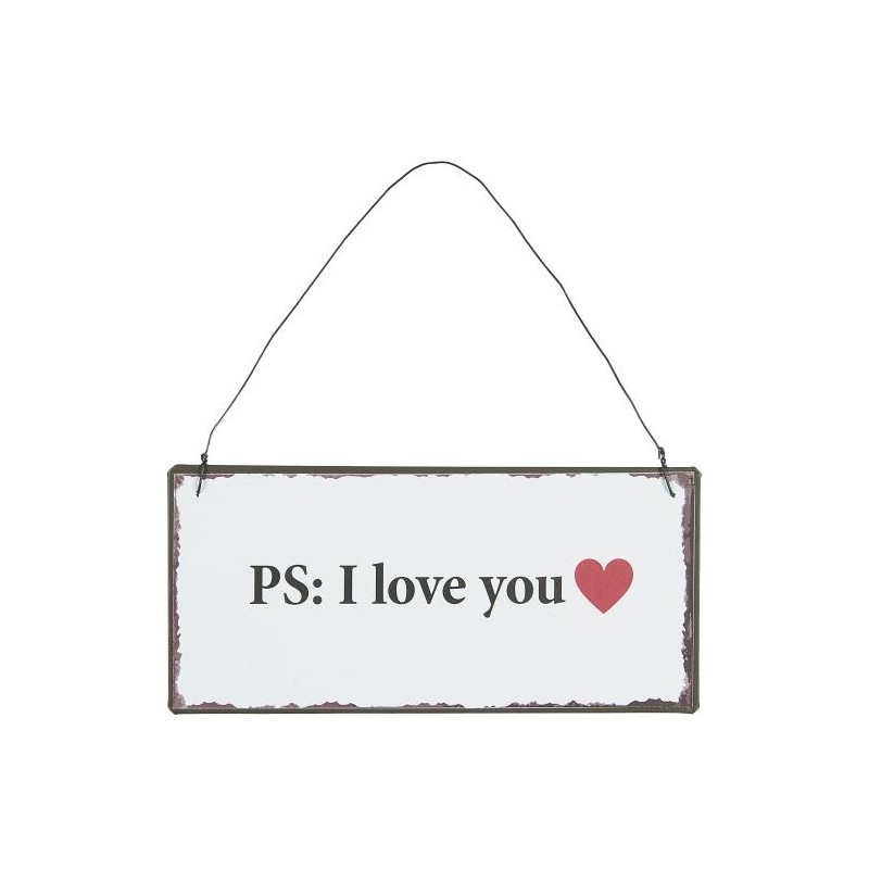 Табличка металева P.S. I LOVE YOU Ib Laursen