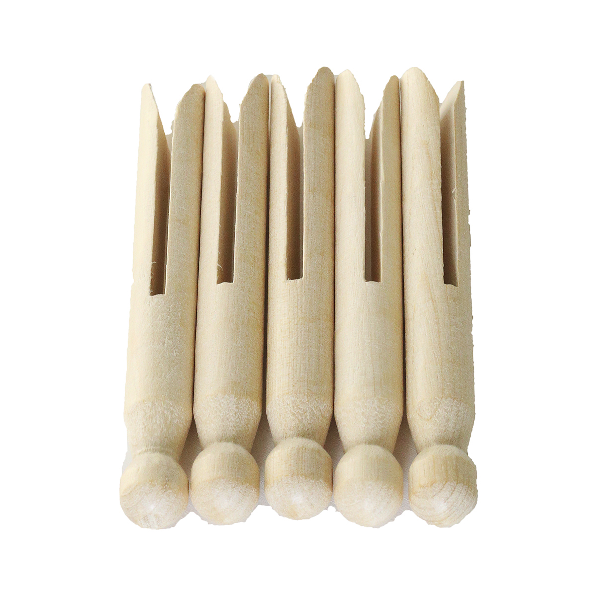 Прищіпки ретро 5шт дерев'яні 11см у вінтажному стилі