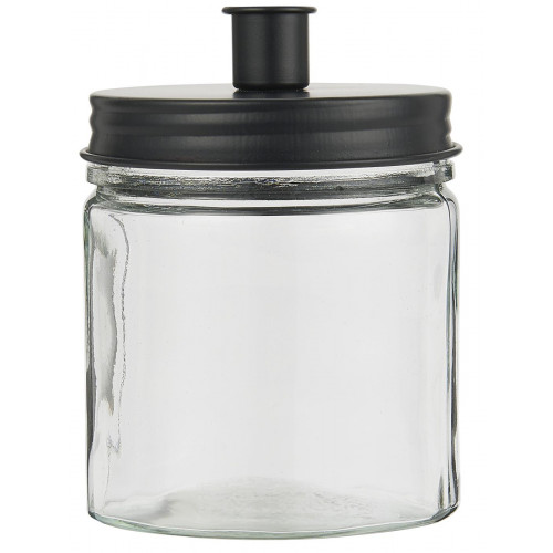 Підсвічник-банка з чорною кришкою 2 Ib Laursen