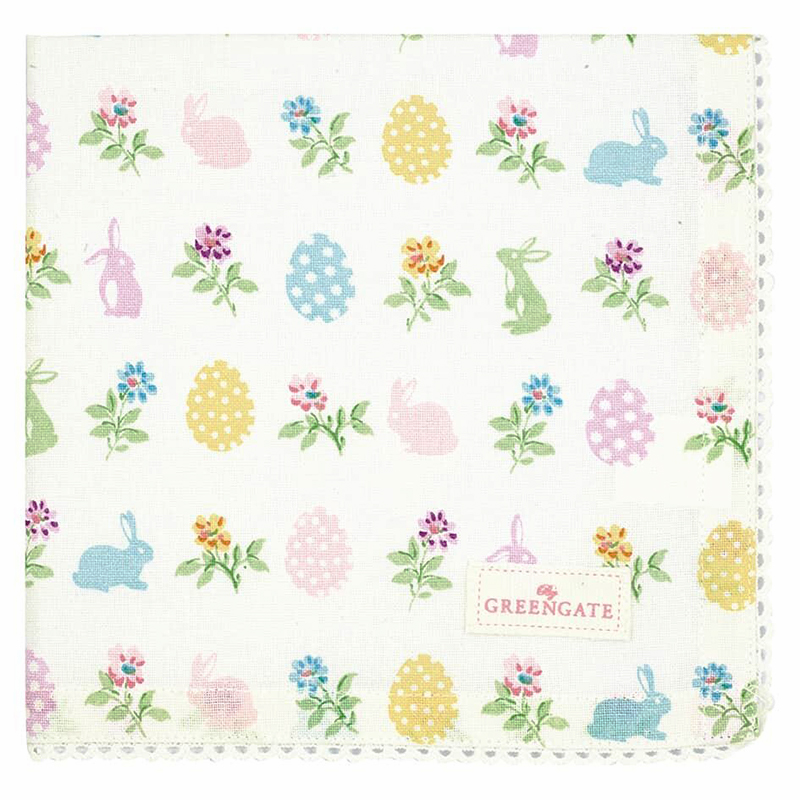 Серветка з мереживом 40х40см Cilja Easter White GreenGate