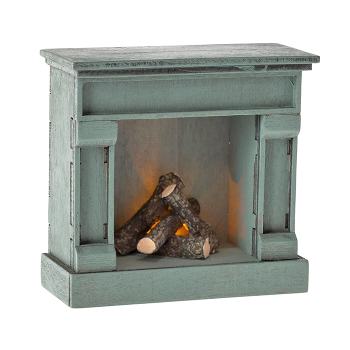 Камін дерев'яний блакитний 8,5см Maileg