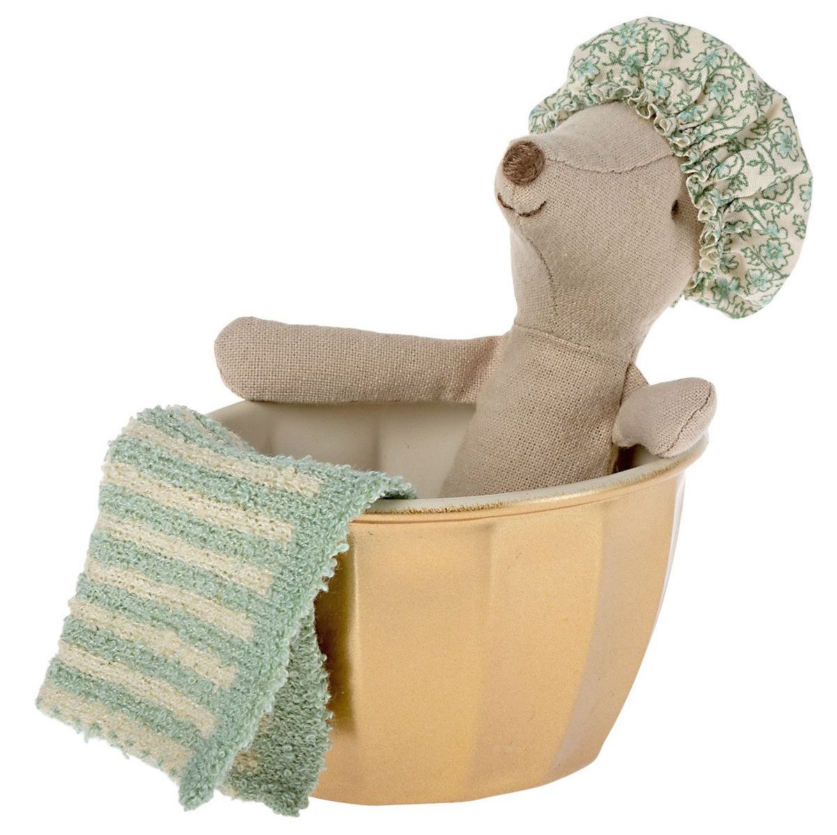 Мишка 14см з набором для купання Maileg