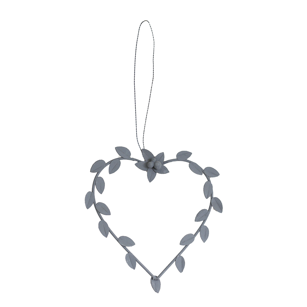 Підвіска "Серце з пелюстками" металева 14см Madleys