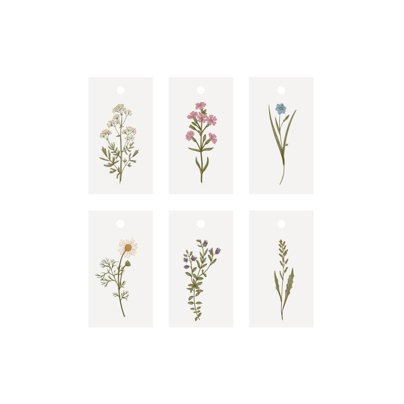 Теги картонні для подарунків Spring 6шт 3,3x6см Ib Laursen