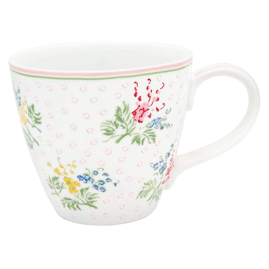 Чашка фарфоровая 300мл Mira White GreenGate