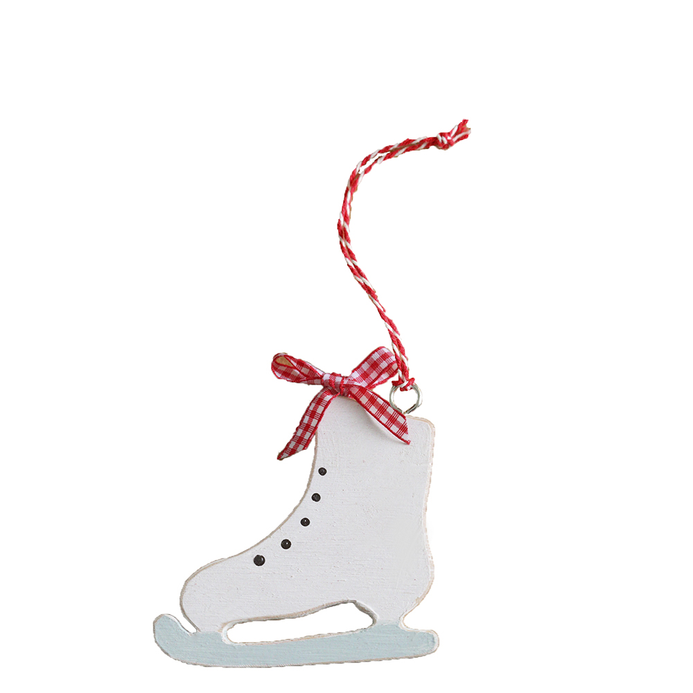 Підвіска ялинкова дерев'яна "Ковзан" 8см DreamWood