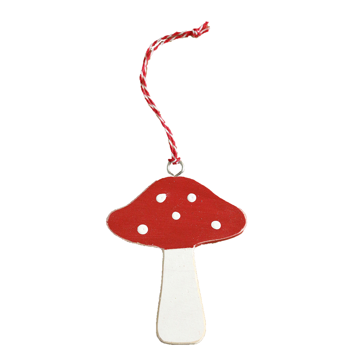 Підвіска ялинкова дерев'яна "Мухомор" 8см DreamWood