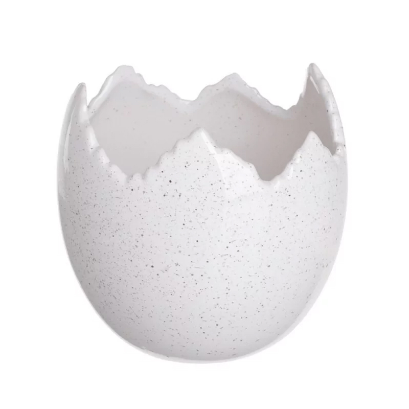 Горщик "Бите яйце" в крапочку 12см Canea