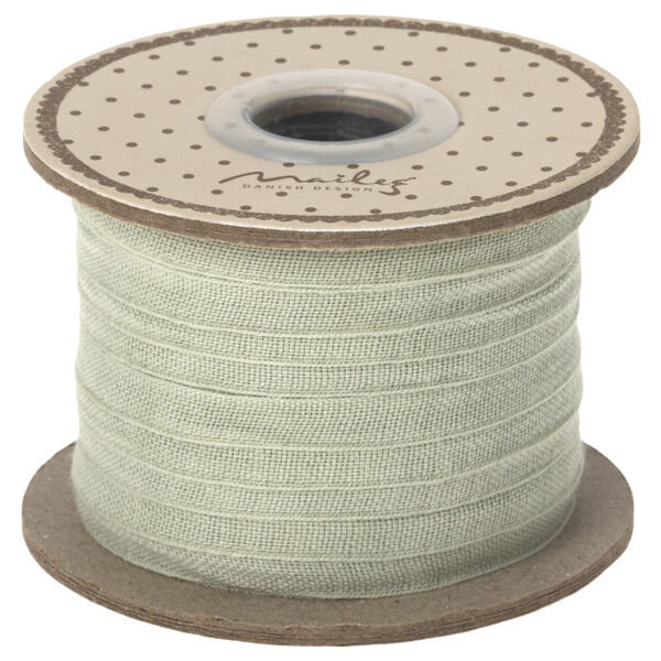 Стрічка декоративна зелена 6мм 25м Maileg