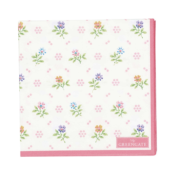 Серветки паперові 20шт 25х25см Cilja White GreenGate