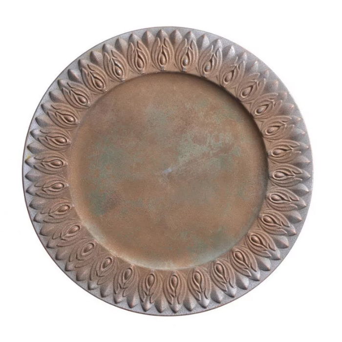 Тарілка-піднос зістарена декоративна 36,5см Canea