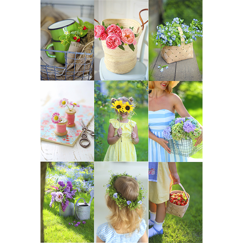 Набір листівок вітальних 10шт 10х15 "Весна та літо"