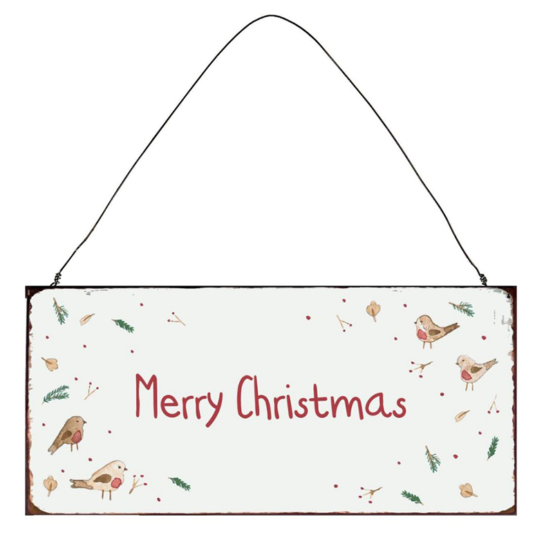 Табличка металева MERRY CHRISTMAS 7х15см Ib Laursen