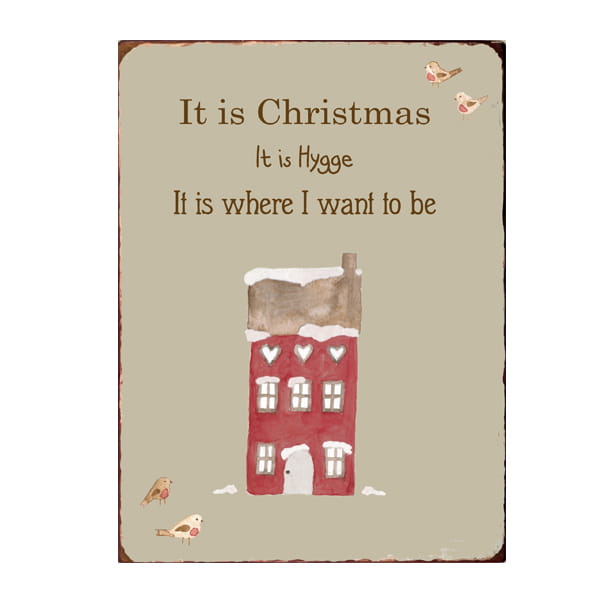 Табличка металева IT IS CHRISTMAS 14х20см Ib Laursen