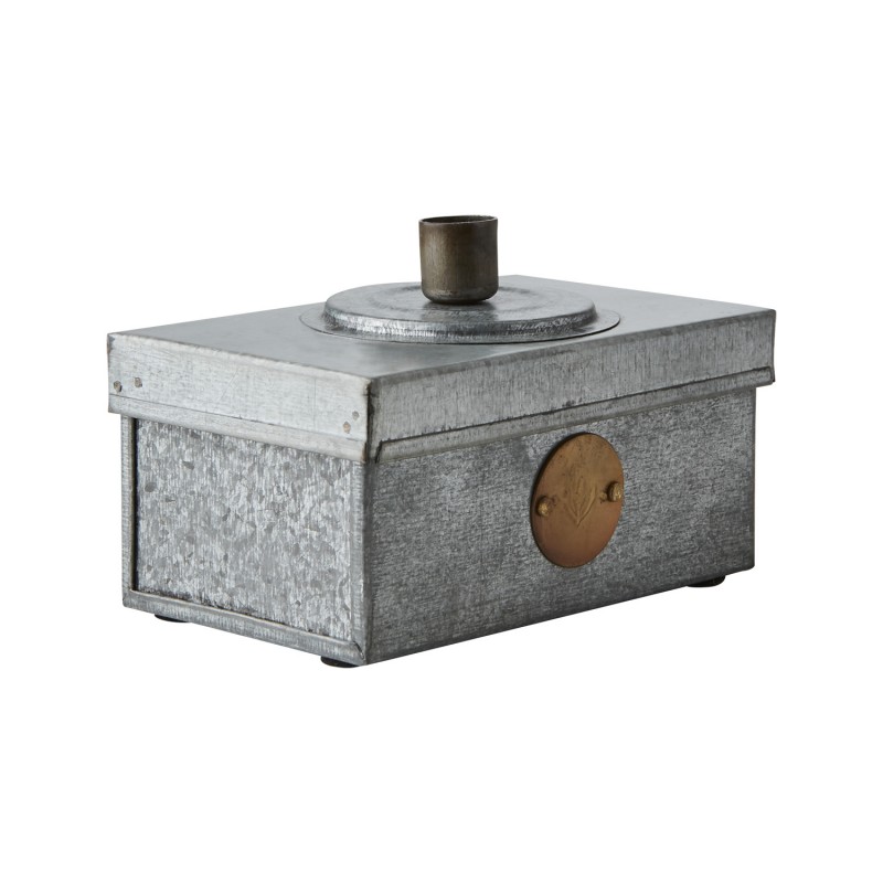 Підсвічник-шкатулка оцинкована 11см для тонкої свічки 1см Affari of Sweden