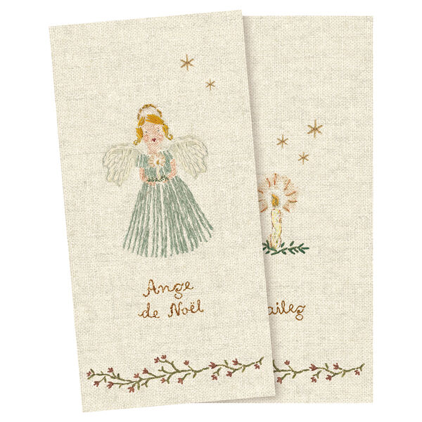 Серветки паперові маленькі 33х33см Ange de Noel Blue Maileg