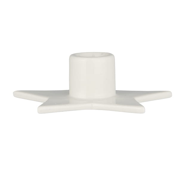 Підсвічник керамічний "Зірка" біла 12см Ib Laursen