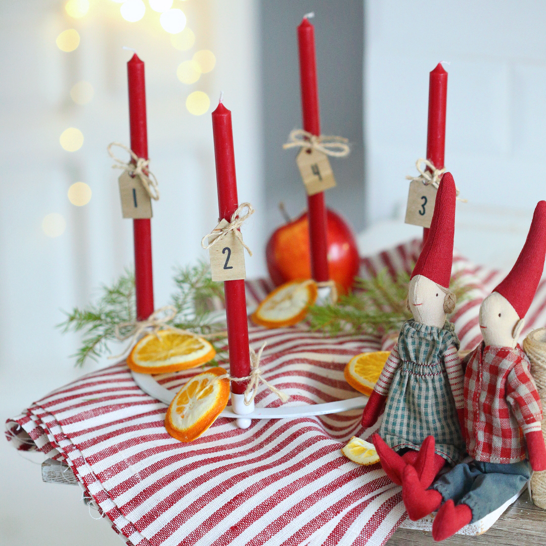 Підсвічник металевий для адвенту на 4 тонкі свічки 1см Ib Laursen