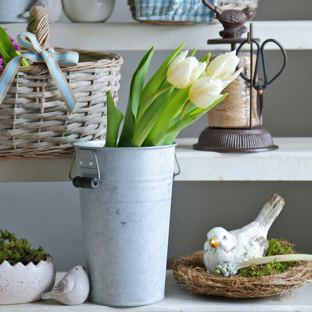 Відерце з ручками оцинковане 21см Canea