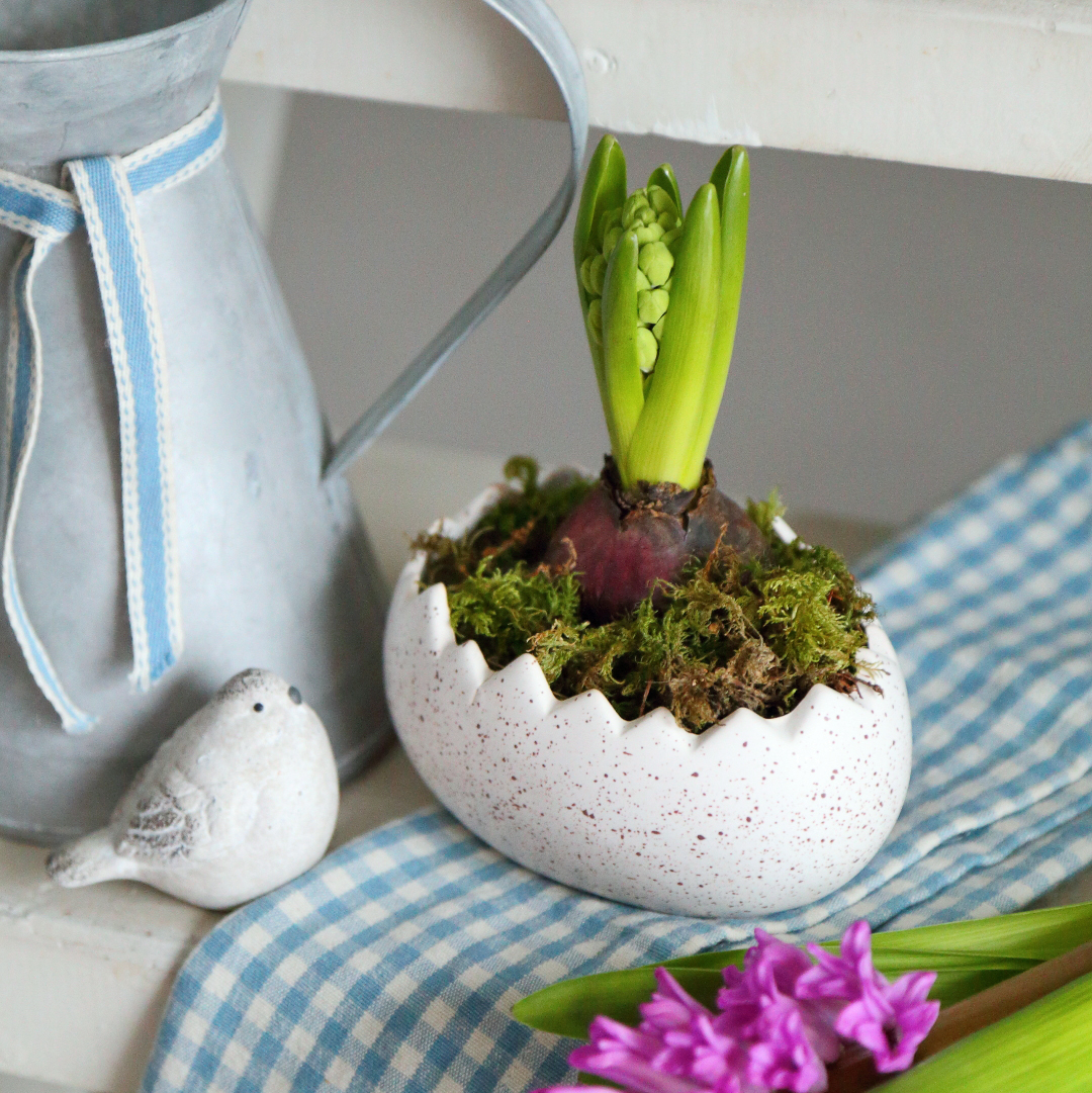 Горщик "Бите яйце" в крапочку 14см Canea