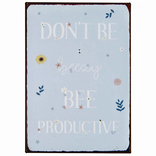 Табличка металева BEE PRODUCTIVE 14х20см Ib Laursen