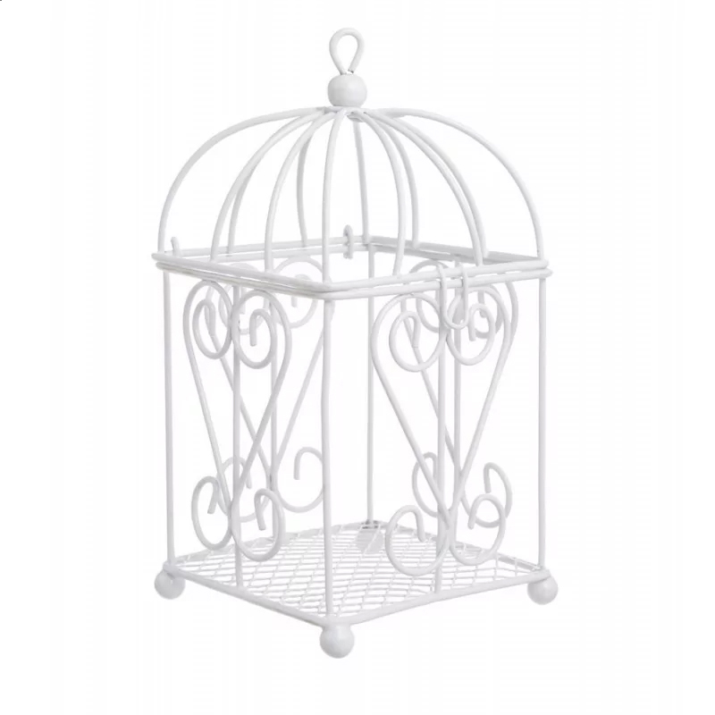 Клітка декоративна 15см біла Canea