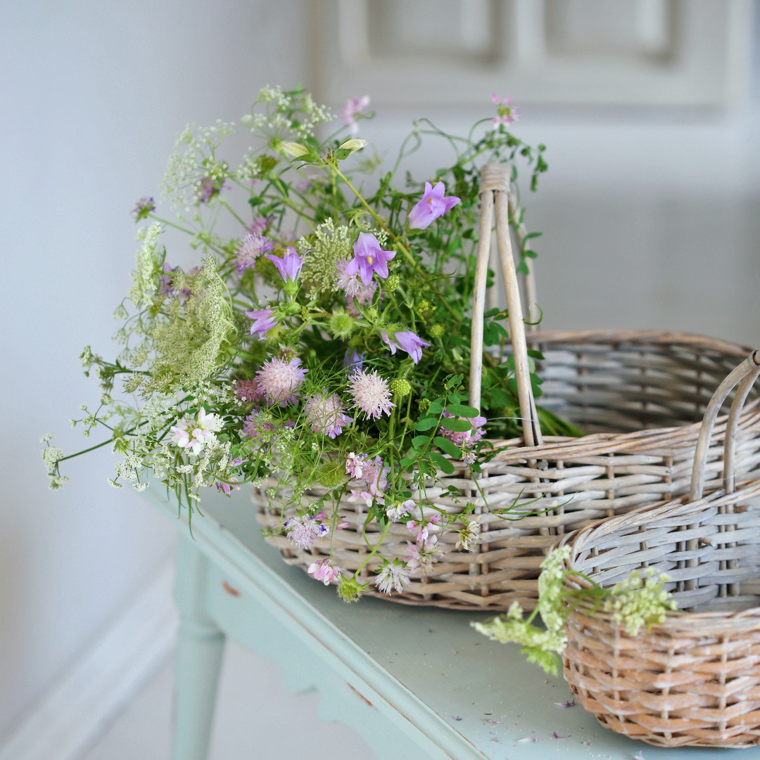 Корзинка овальна зістарена з 1-ю ручкою 33см Canea