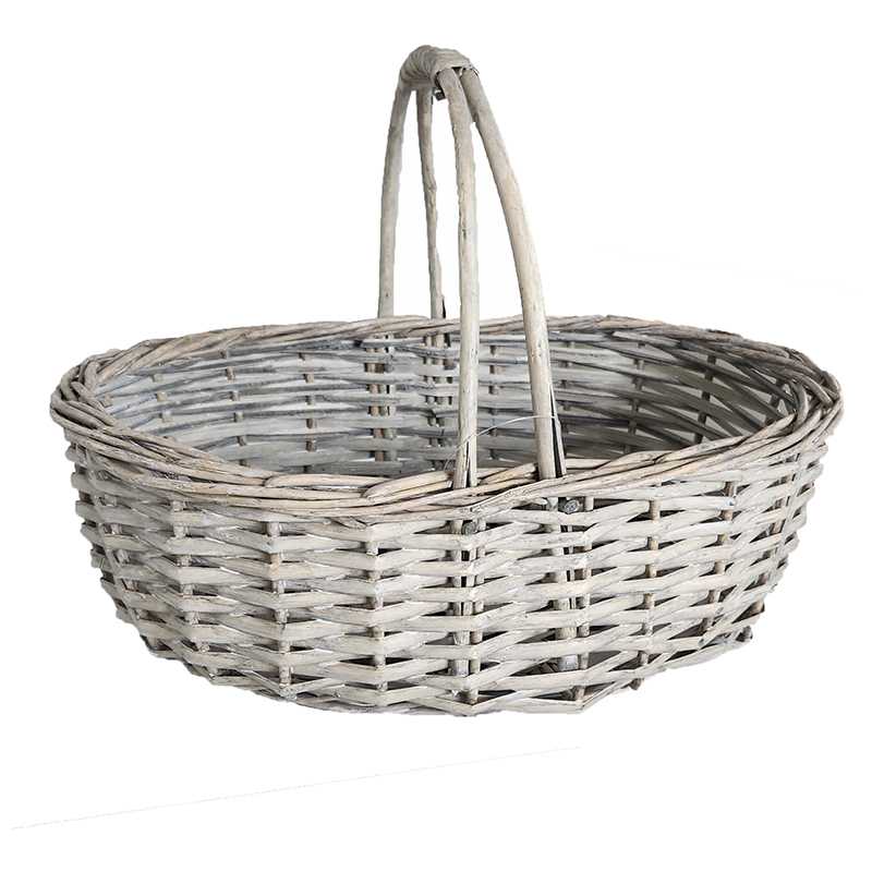 Корзинка овальна зістарена з 1-ю ручкою 33см Canea