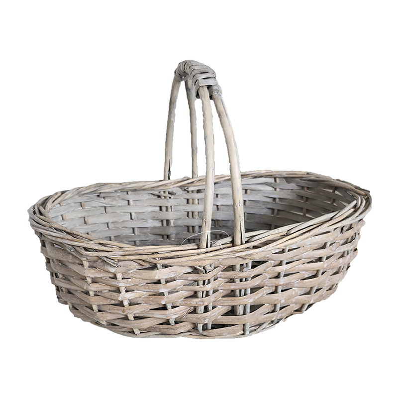 Корзинка овальна зістарена з 1-ю ручкою 26см Canea