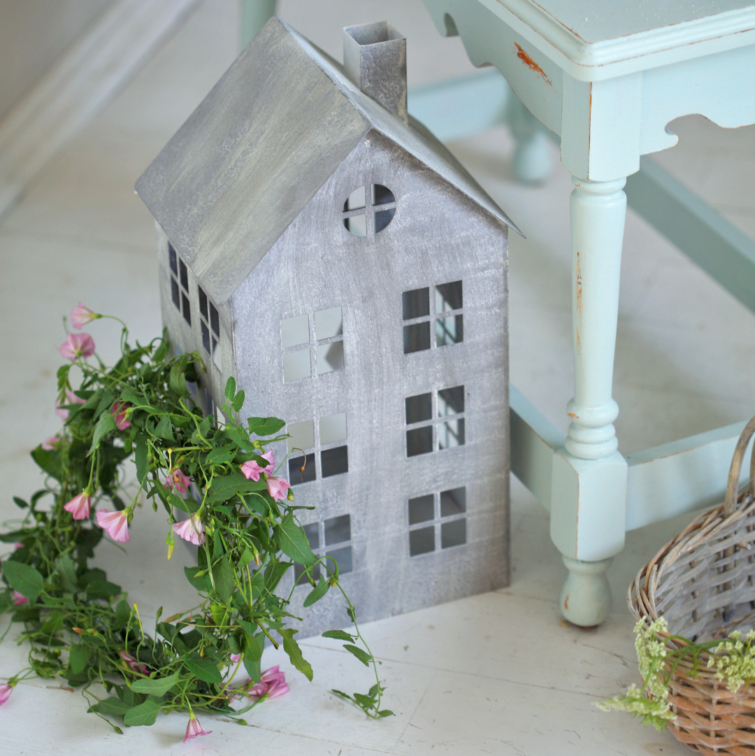 Підсвічник/ліхтарик "Будиночок" 18х36см металевий Canea