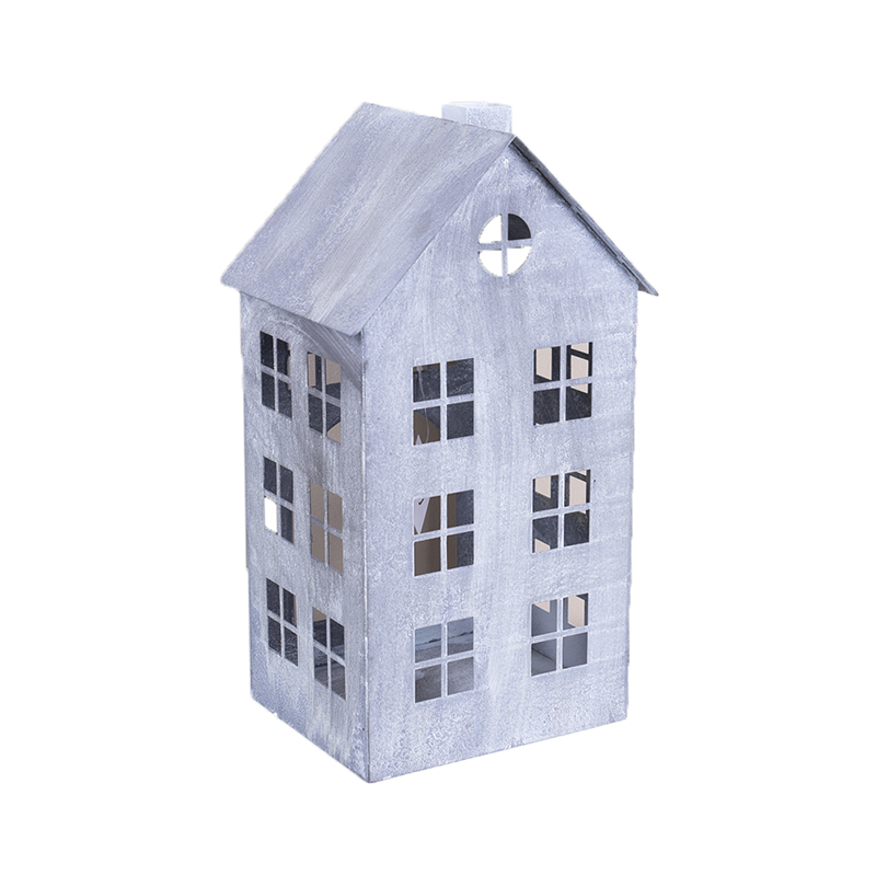 Підсвічник/ліхтарик "Будиночок" 18х36см металевий Canea