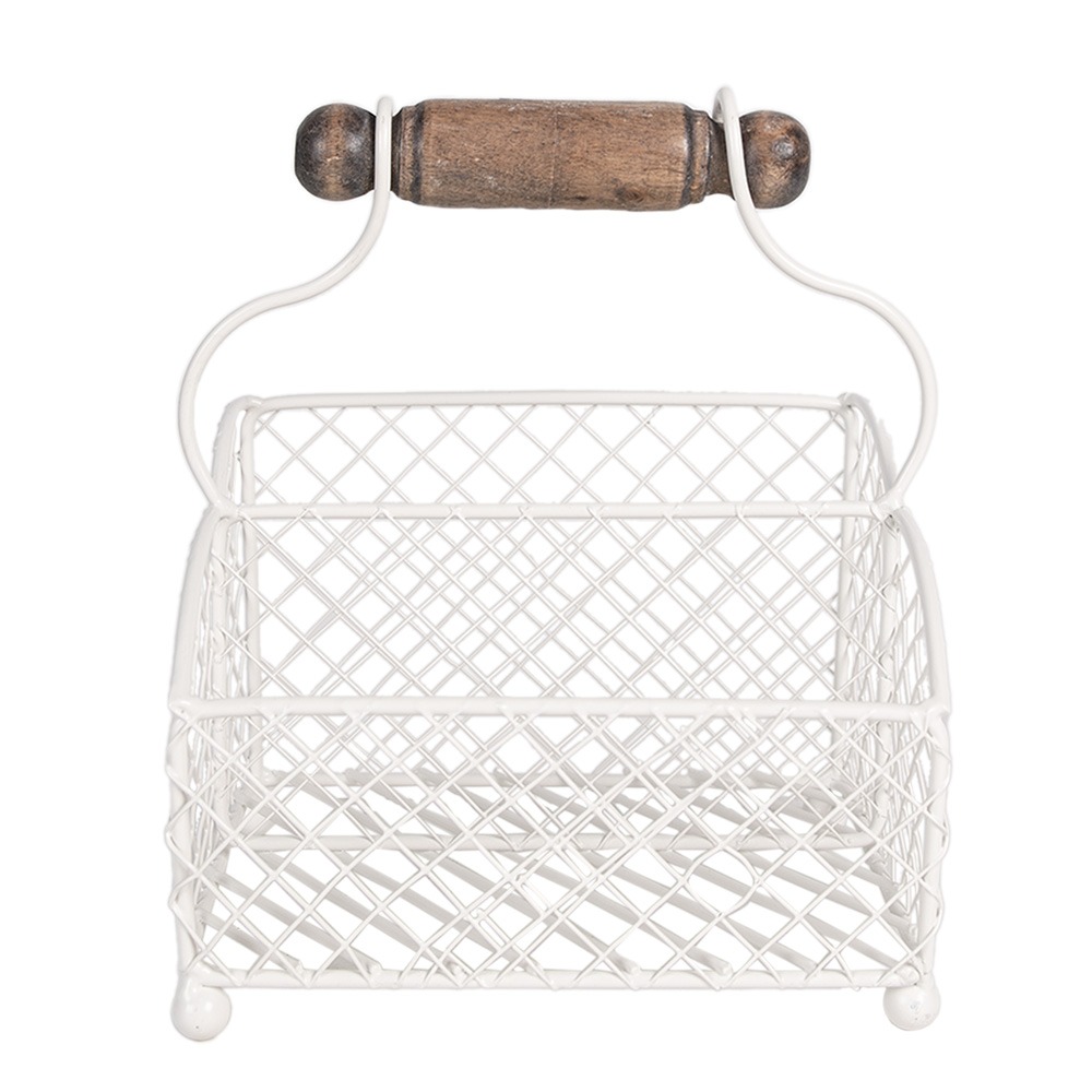 Органайзер металевий білий 24см Canea