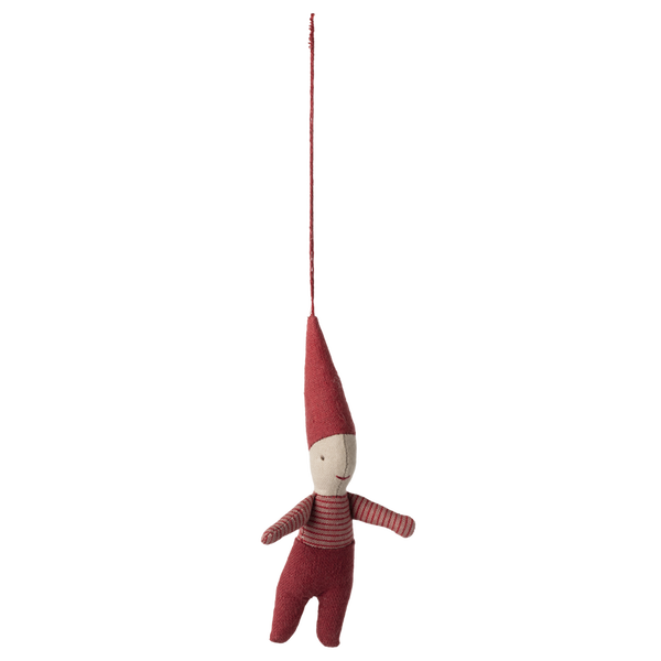 Підвіска ялинкова текстильна "Гномик" 11см хлопчик  Maileg