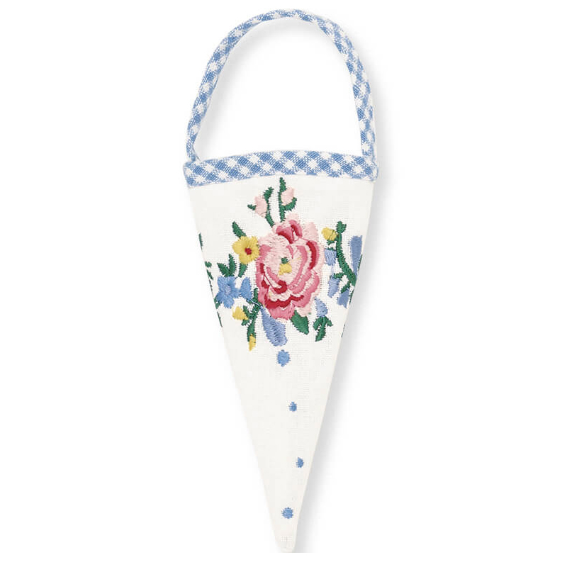 Ріжок текстильний 16см Laura White GreenGate