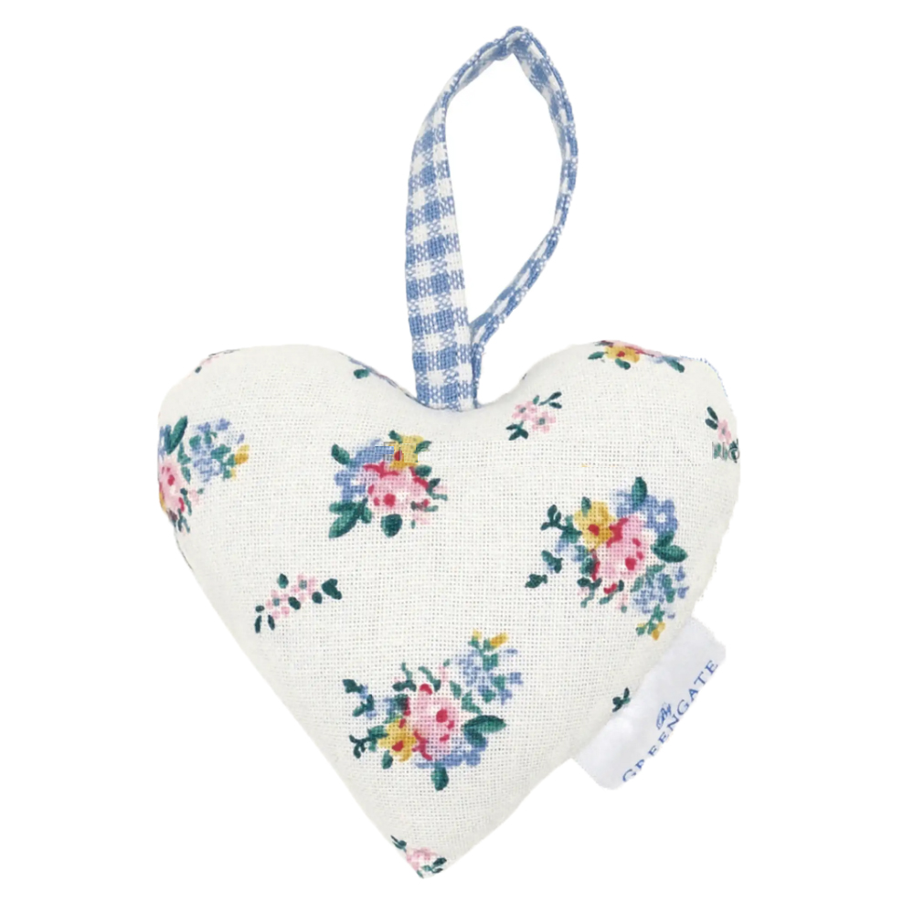 Серце текстильне 9см Augusta White GreenGate